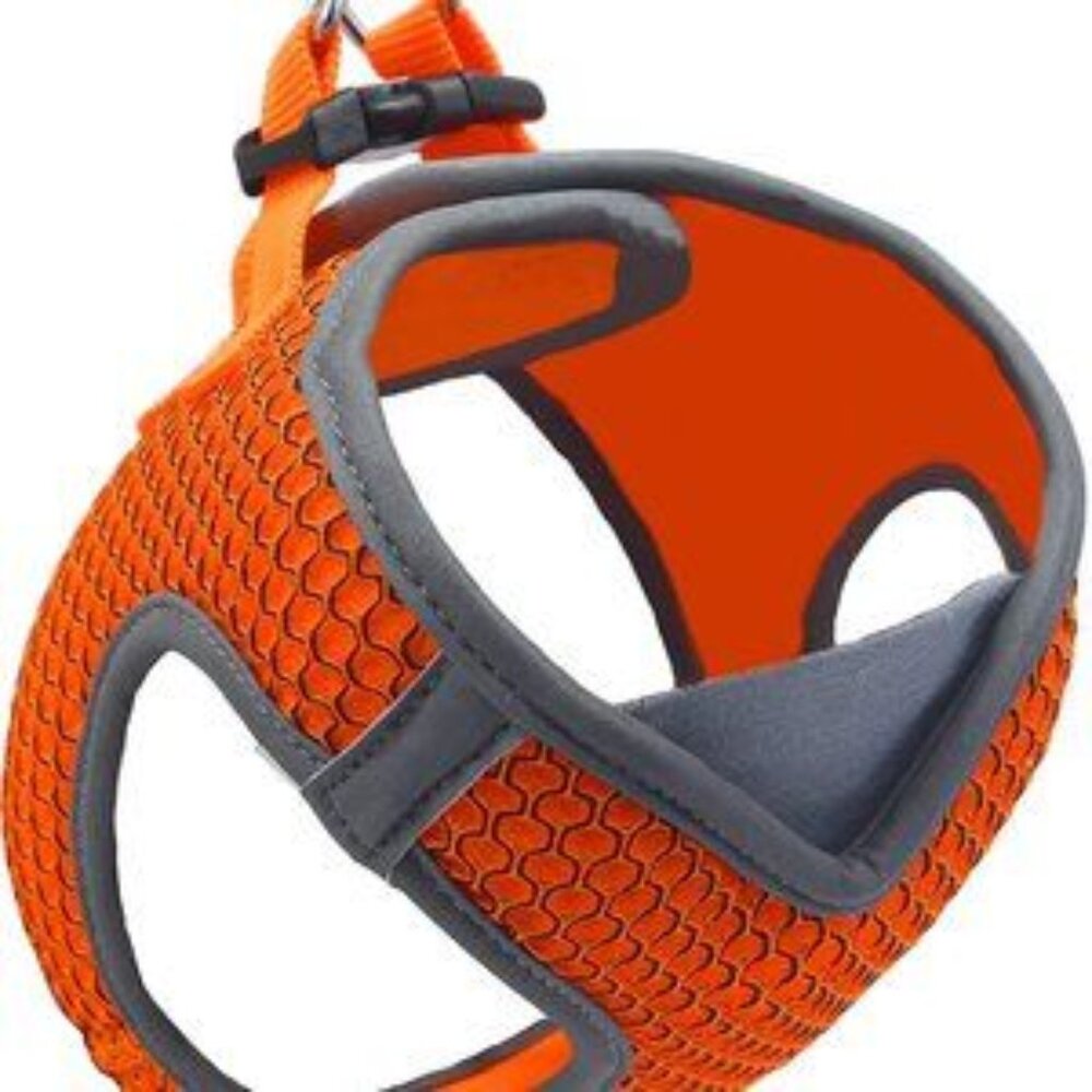 Kruz Dog Harness XL Adjustable Heavy Duty Chest 20.5"-22" Weight 20–25 Orange